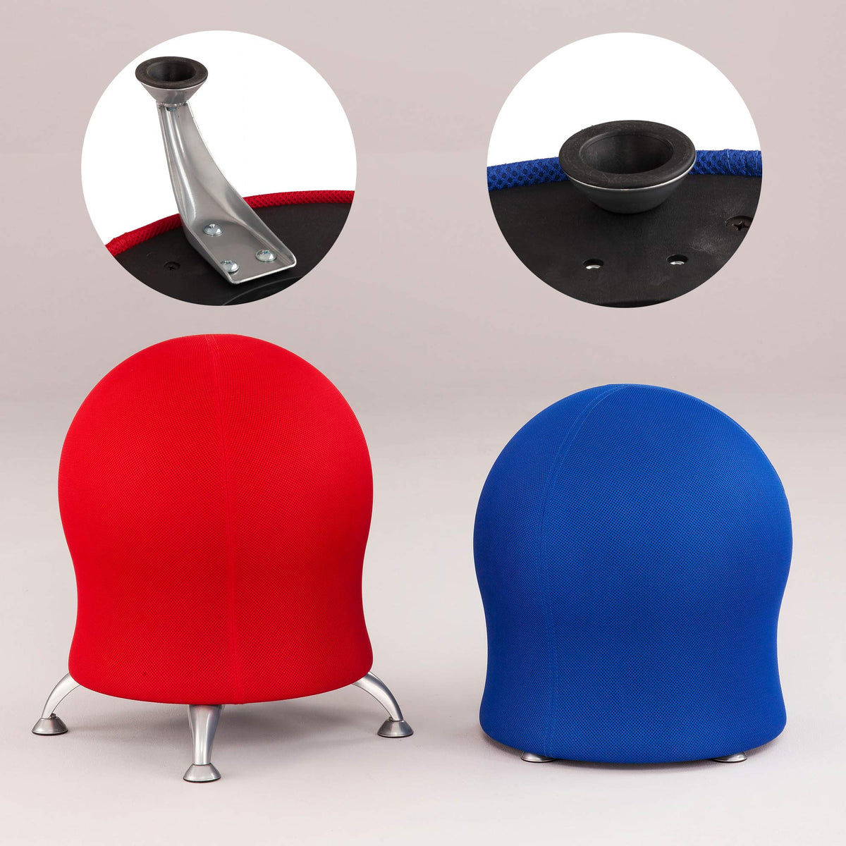 Orange Mesh Inflatable Ball Chair U4014