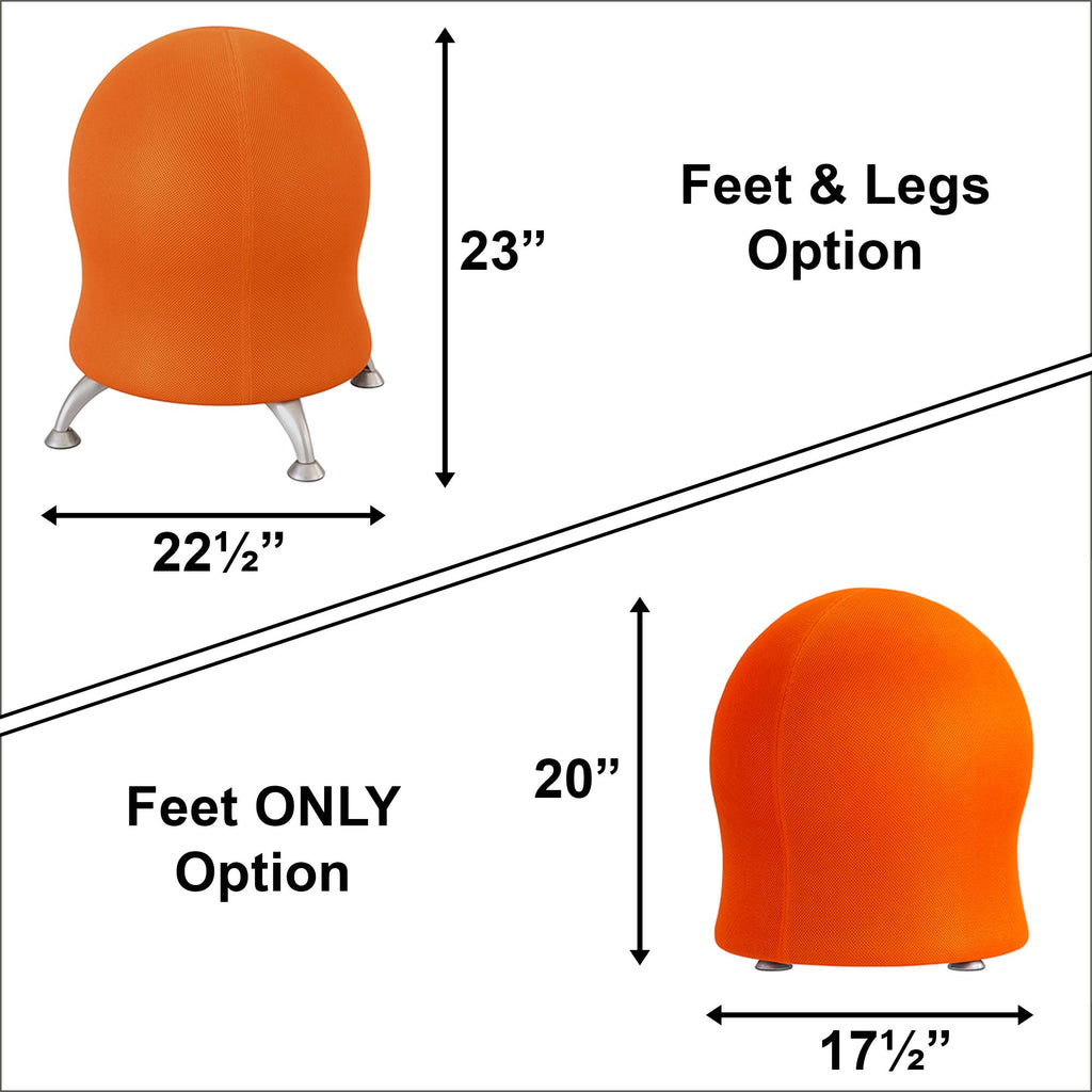 Orange Mesh Inflatable Ball Chair U4014