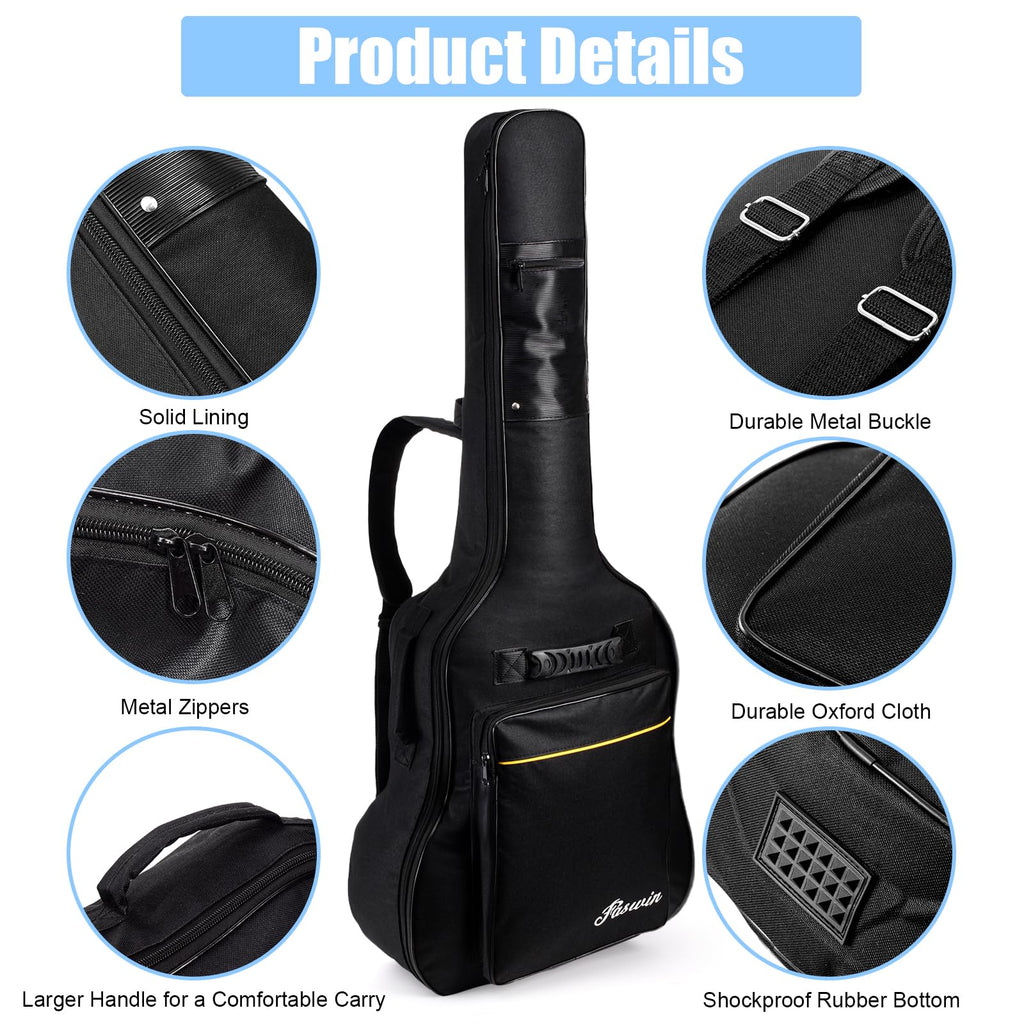 41 Inches Acoustic Guitar Bag Black K28565