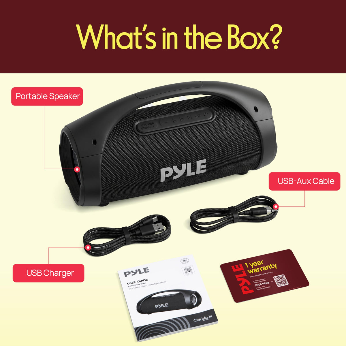 Portable Bluetooth Boombox Speaker U648499