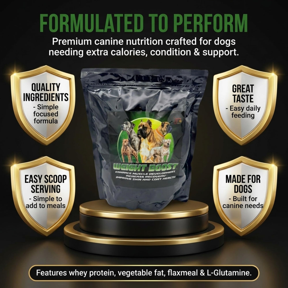 Dog Weight Protein Supplement 2 lb U377