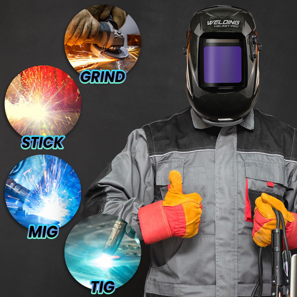 Auto Darkening True Color Solar Powered Welding Helmet H25843