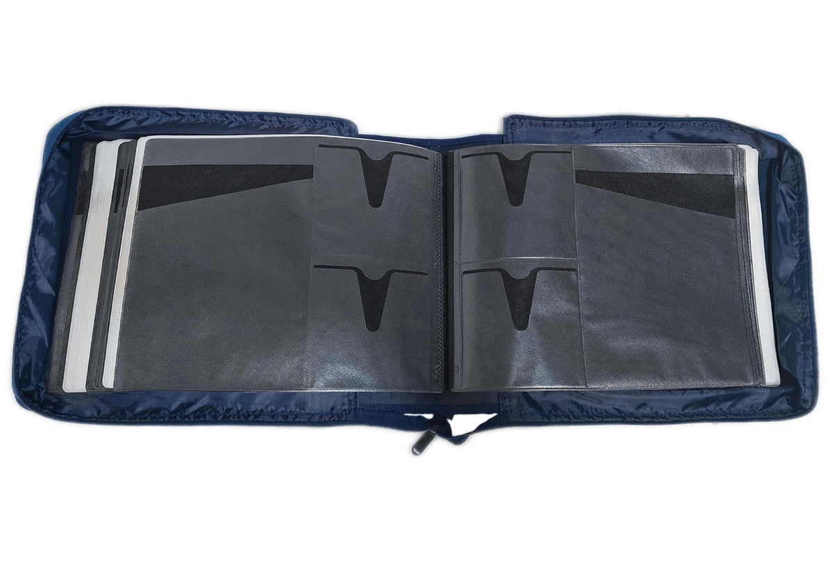 DVD CD Storage Case with Title Cover Pages, Blue, 192 Disk Units T284
