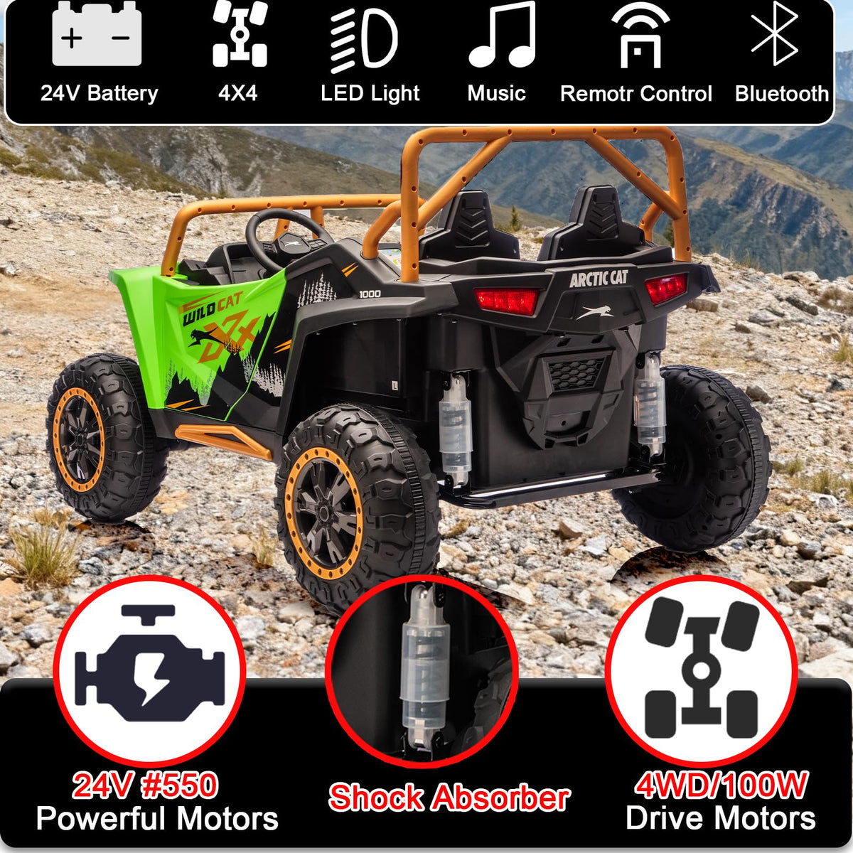 24V 2-Seater 4WD Kids Electric Ride On UTV C630111