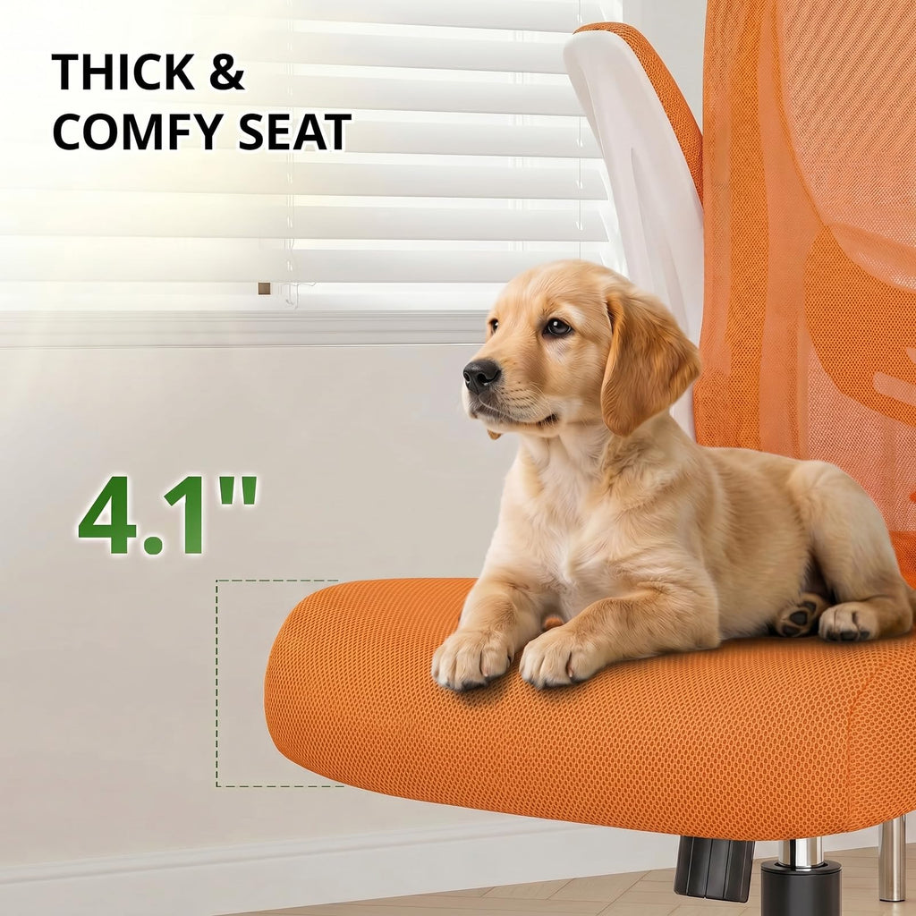 Ergonomic Breathable Mesh Office Chair with Flip-Up Arms B8016