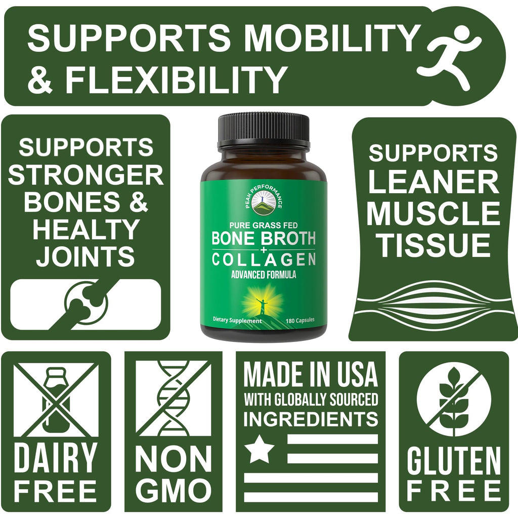 Bone Broth Collagen Capsules Supplement M895