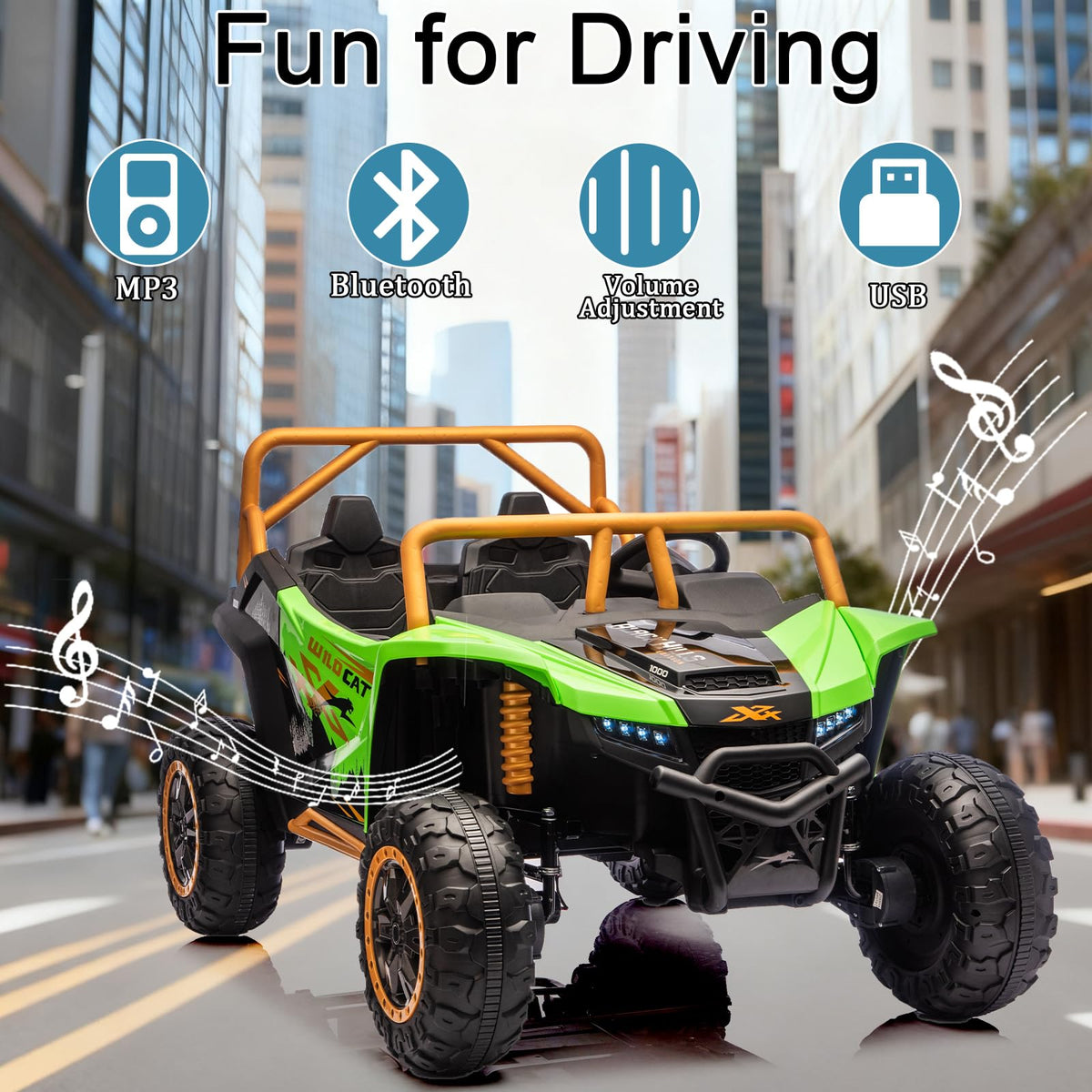 24V 2-Seater 4WD Kids Electric Ride On UTV C630111
