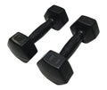 5 lbs Rubber Dumbbells Pair Z3568