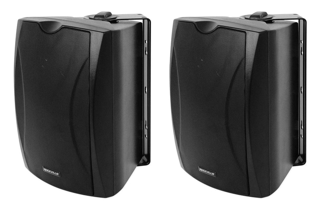 Black Indoor/Outdoor Wall Speaker, 2-Pack I413205