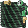 100FT Lightweight Garden Hose with 10-Pattern Nozzle U686