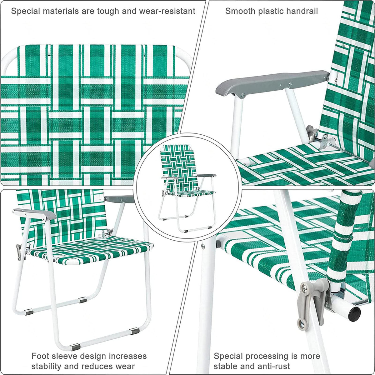 Folding Webbing Chair Set, 2 Pack V822