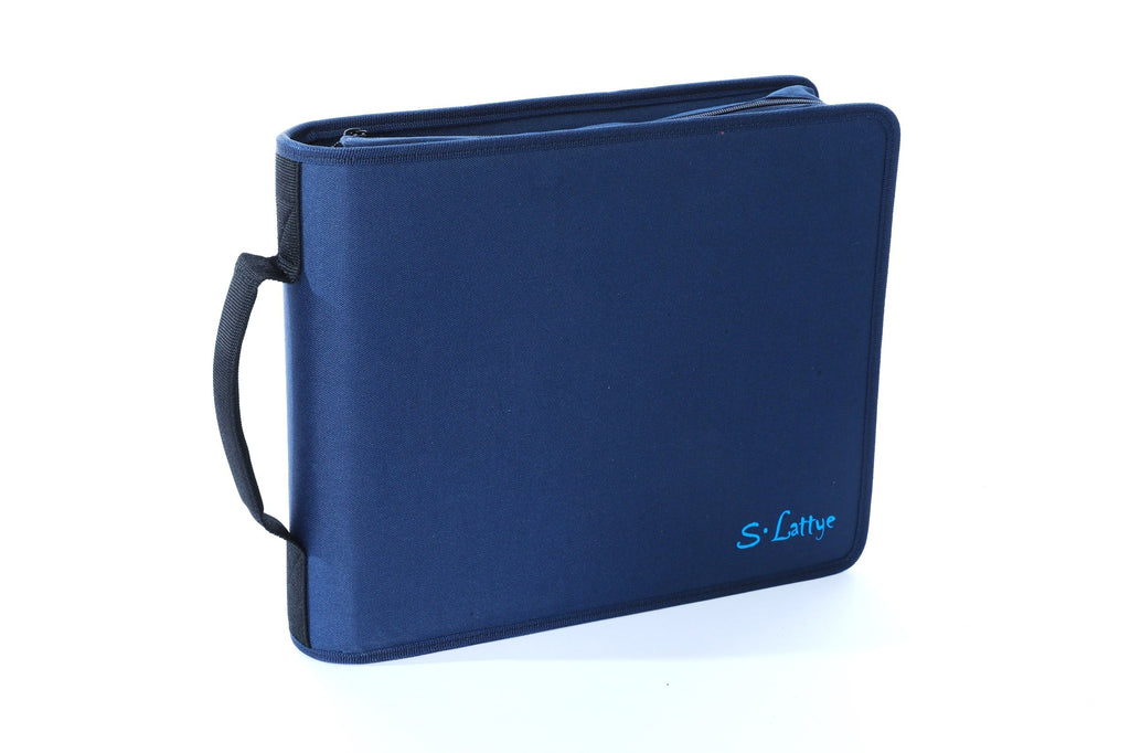DVD CD Storage Case with Title Cover Pages, Blue, 192 Disk Units T284