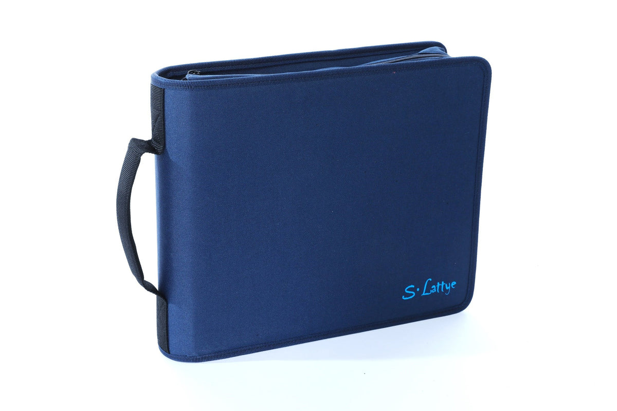 DVD CD Storage Case with Title Cover Pages, Blue, 192 Disk Units T284