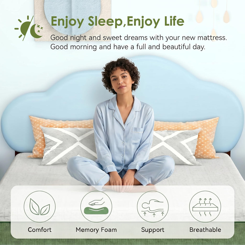 6 Inch Twin Size Cooling Gel Memory Foam Mattress U280