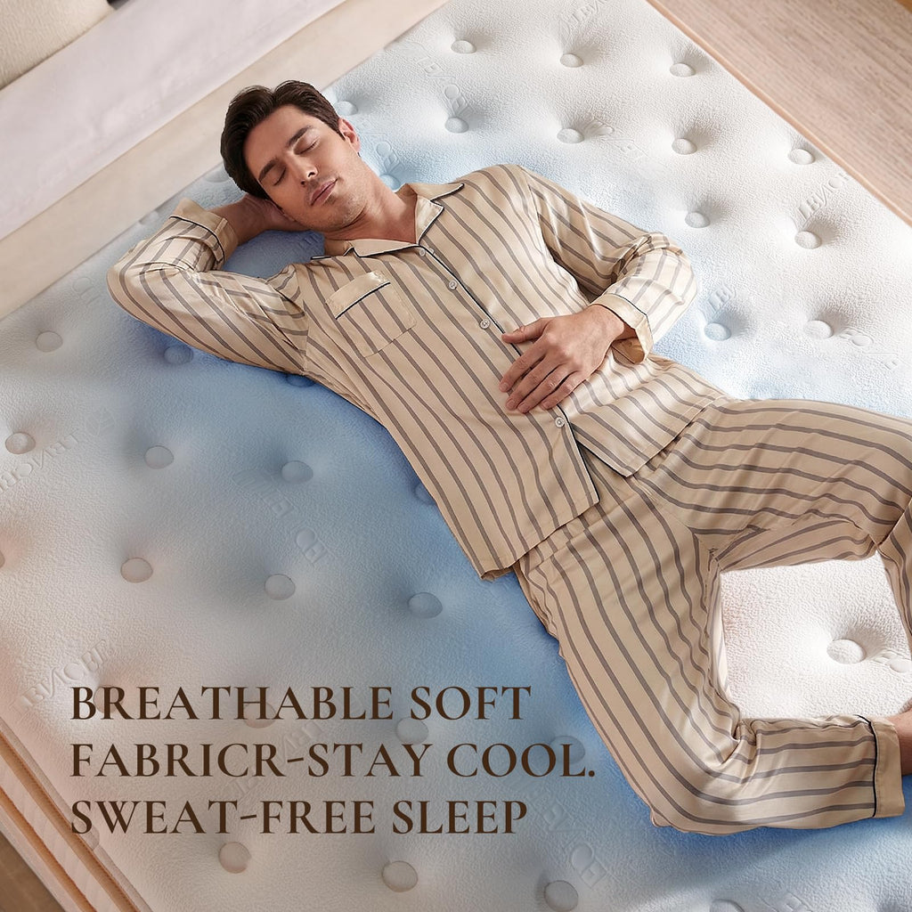 Full Size 12 Inch Medium Firm Hybrid Mattress Y259386