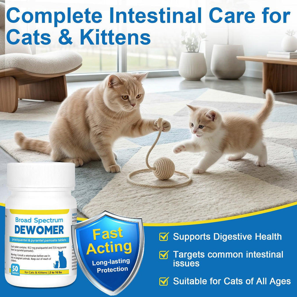 Cat and Kitten Dewormer 50 Tablets P9610