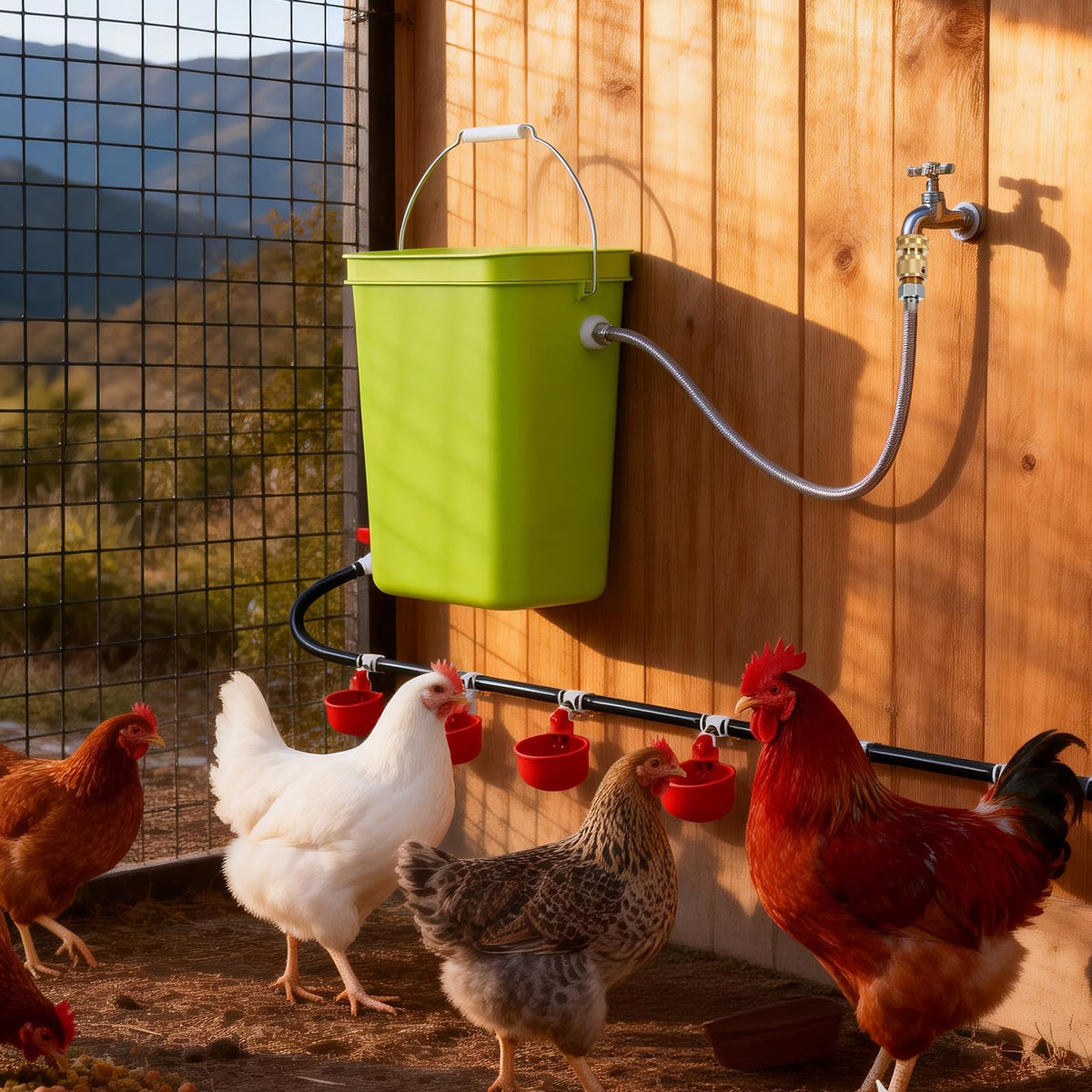 Automatic Chicken Waterer Set E24656