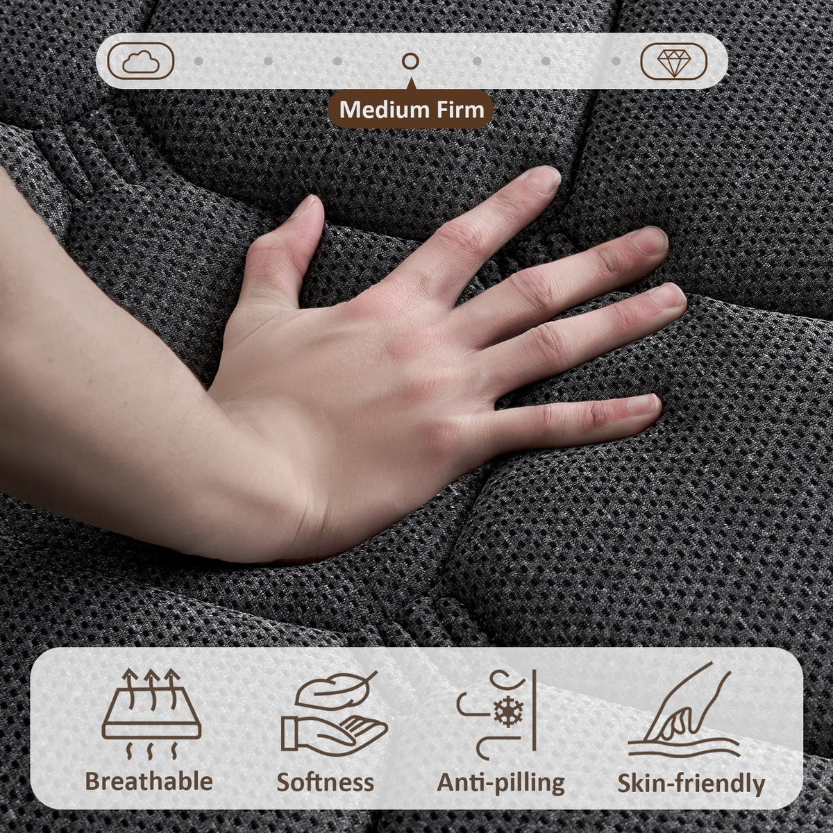 Full Size 12 Inch Hybrid Mattress J924